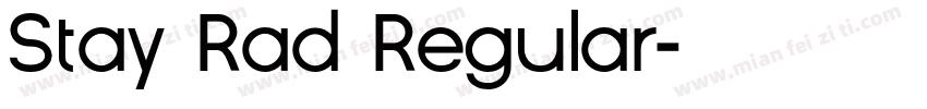 Stay Rad Regular字体转换